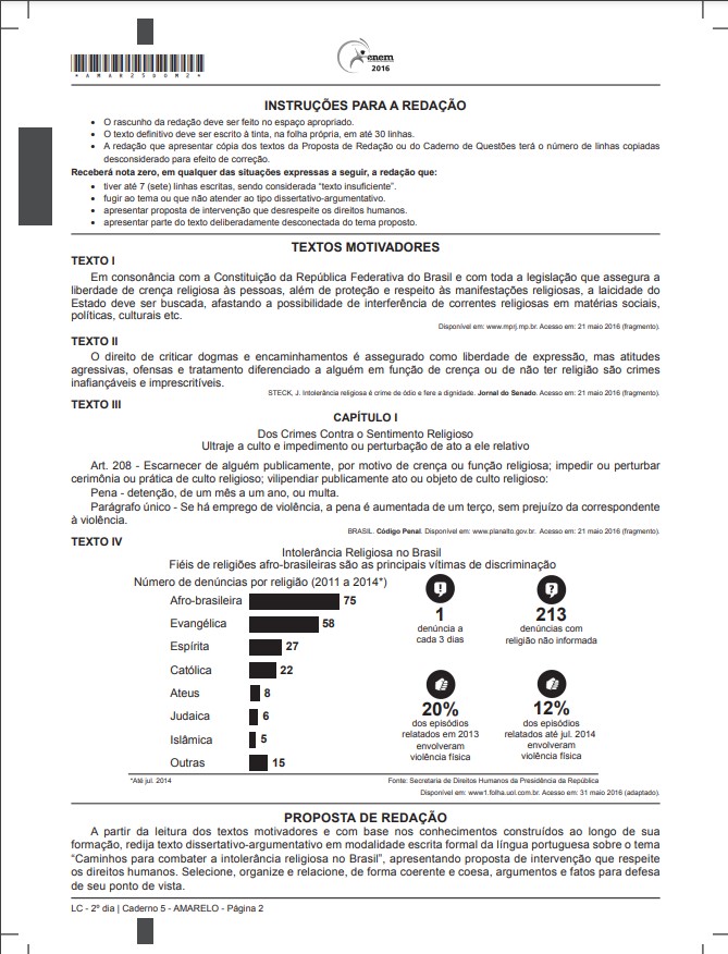 Reda O Do Enem Leia Textos Que Tiraram Nota Mil Enem G